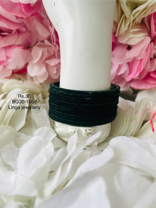 BG30-1058-Velvet Bangles