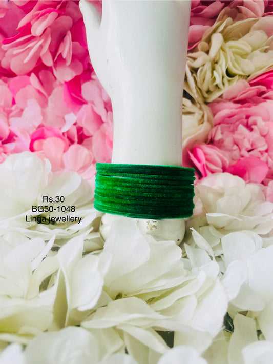BG30-1048-Velvet Bangles