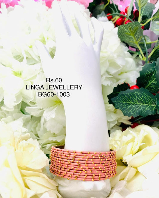 BG60-1003 - Metal Dotted Bangles