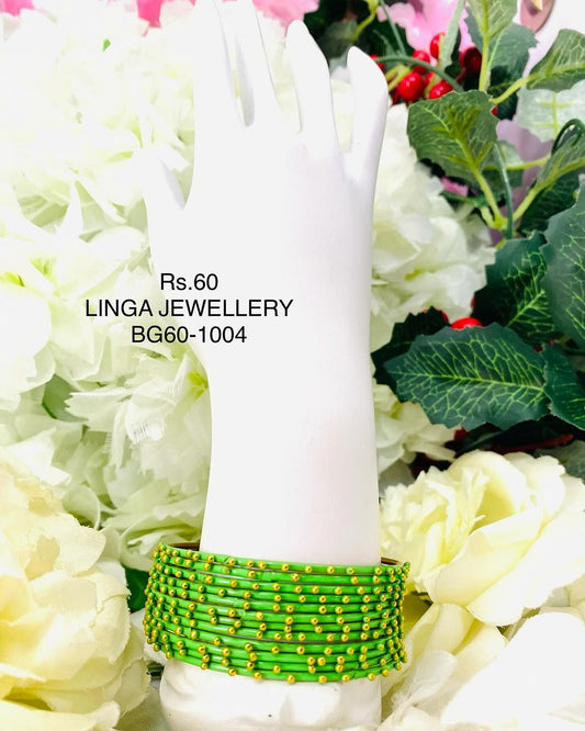 BG60-1004 - Metal Dotted Bangles