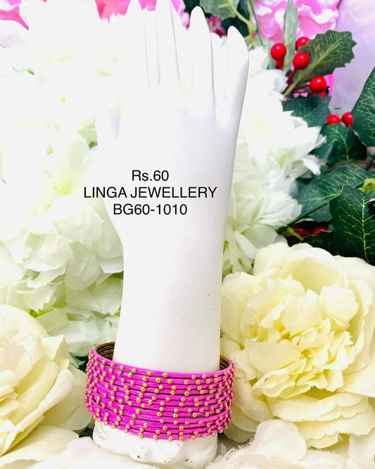 BG60-1010 - Metal Dotted Bangles