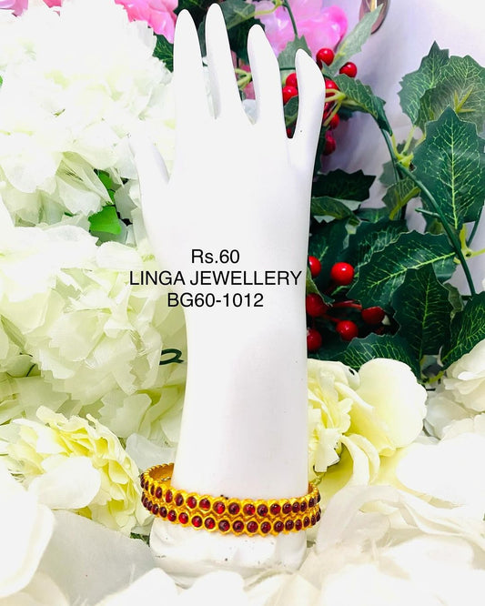 BG60-1012 - Metal Dotted Bangles
