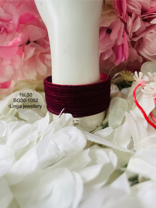 BG30-1052-Velvet Bangles