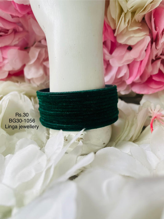 BG30-1056-Velvet Bangles