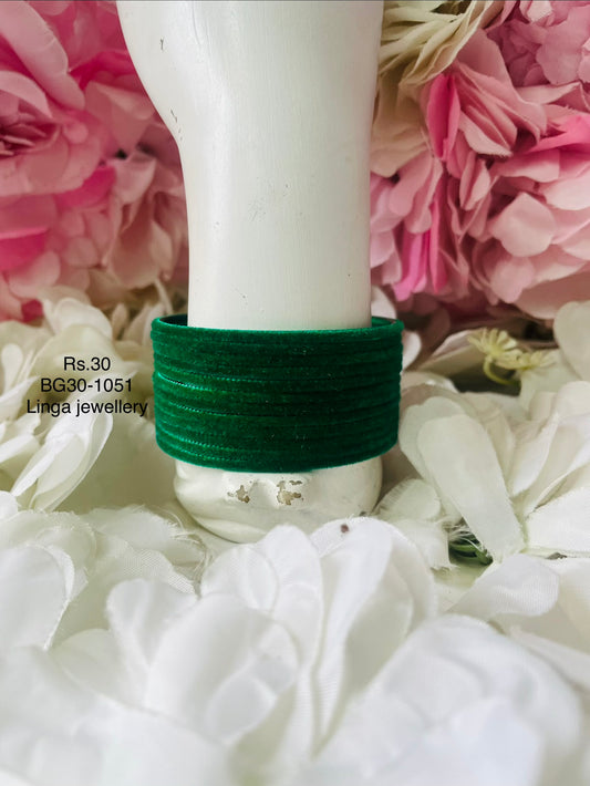 BG30-1051-Velvet Bangles